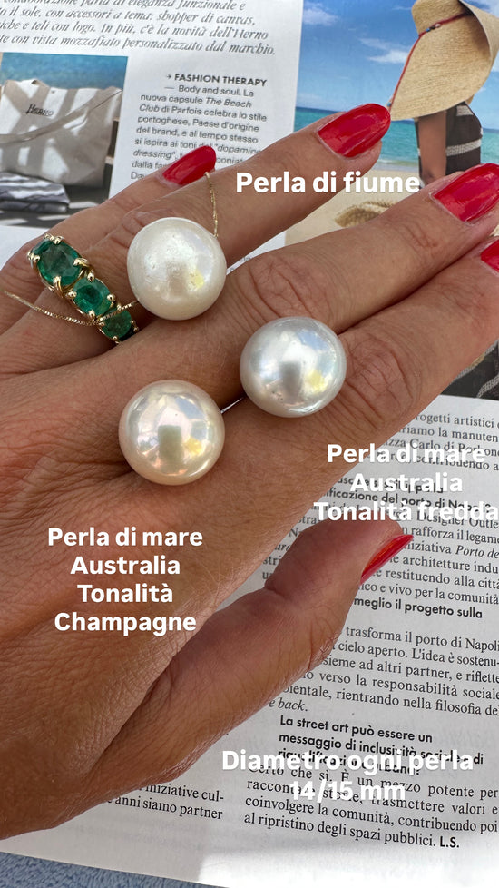 Catenina con perla passante