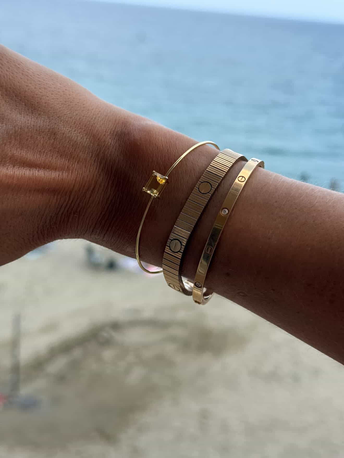 Bracciale con quarzo citrino