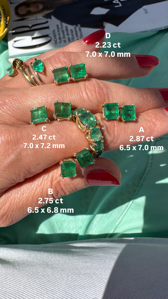 Orecchini smeraldo 2.23