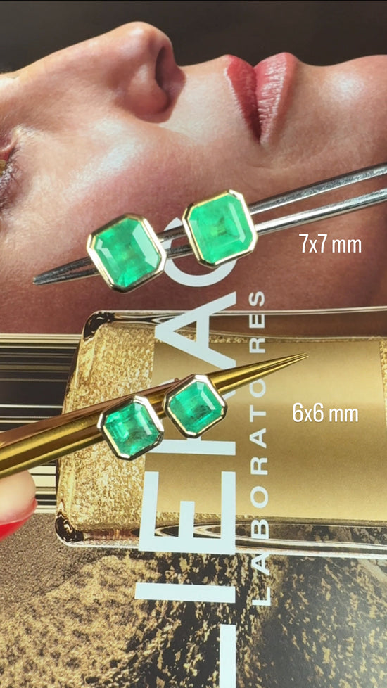 Orecchini con smeraldo 2.27