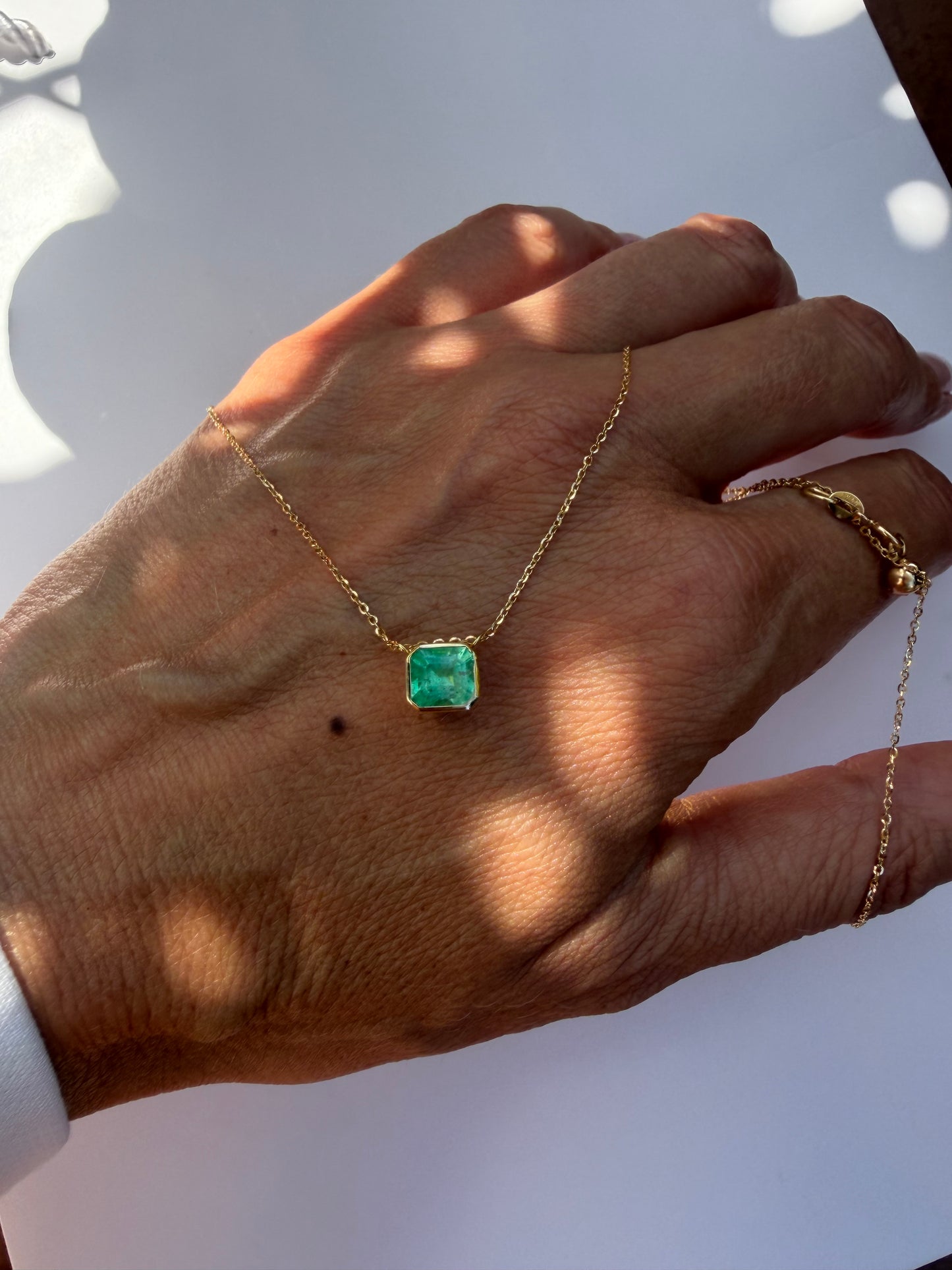 Catenina con smeraldo 1.13