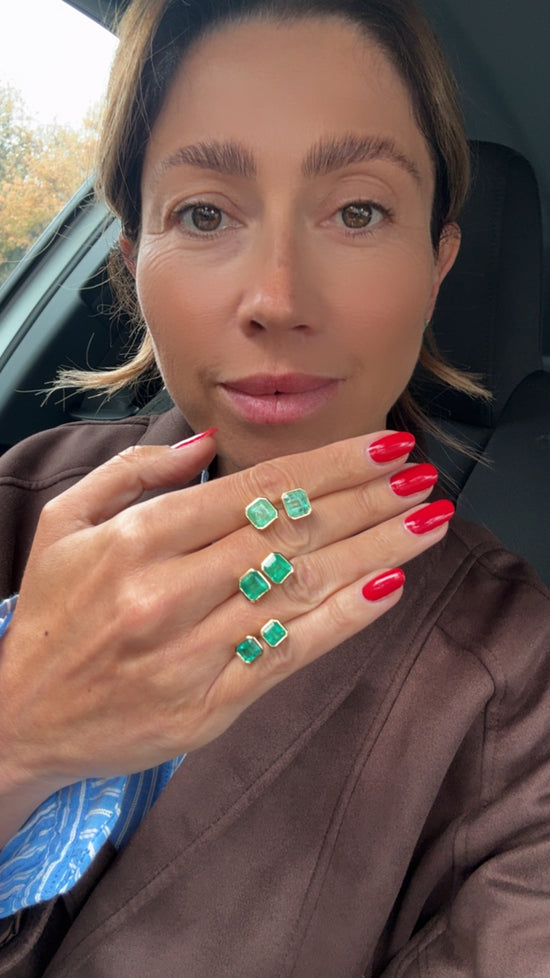 Orecchini con smeraldo 1.74