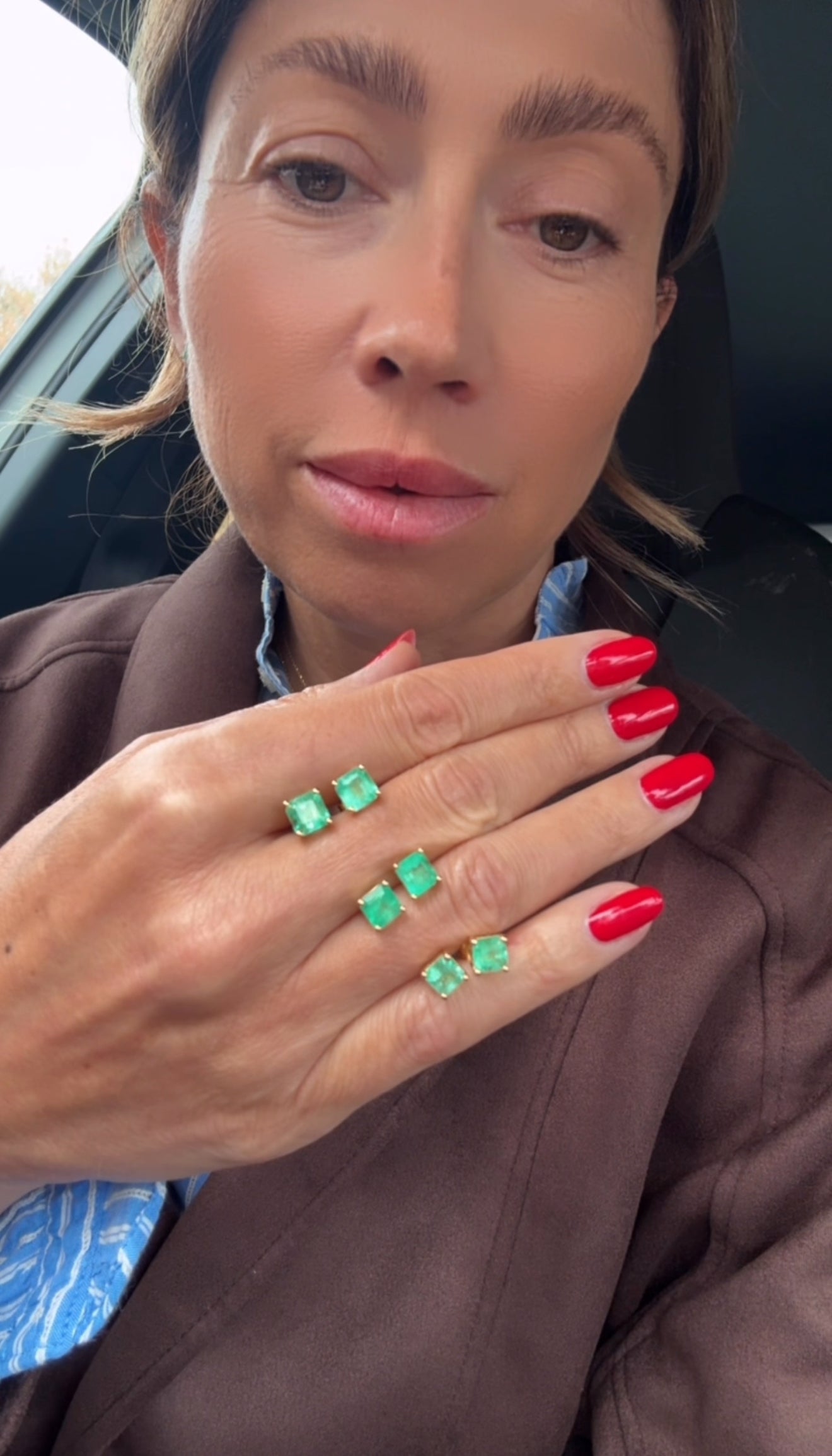 Orecchini con smeraldi 1.90