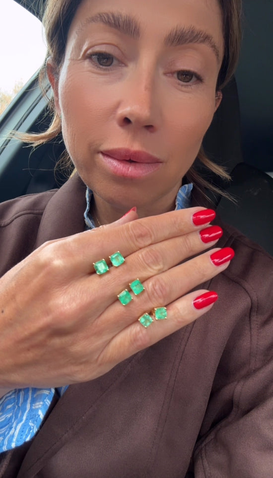 Orecchini con smeraldi 1.90