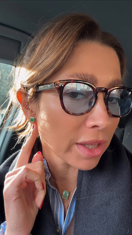 Orecchini con smeraldo 2.27