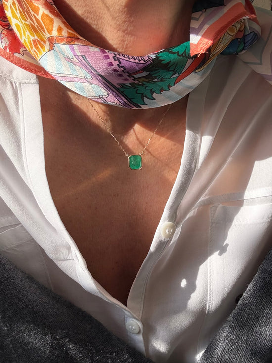 Catenina con smeraldo 3.01