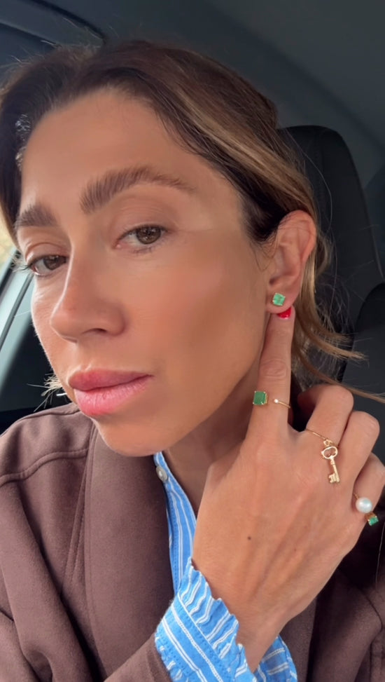 Orecchini con smeraldi 1.90