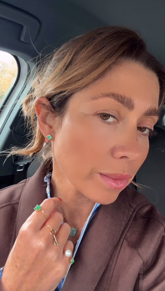 Orecchini con smeraldi 1.90