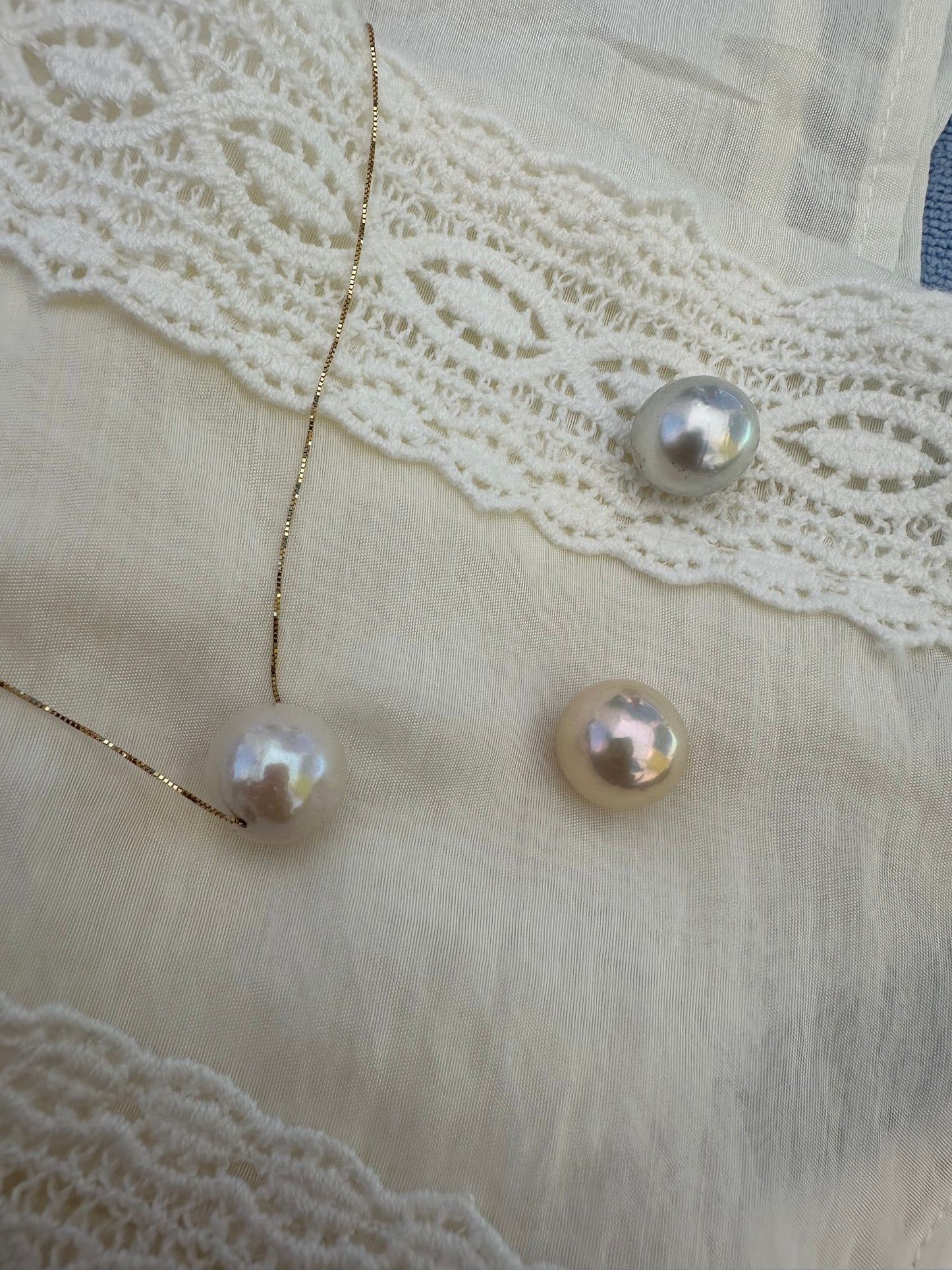 Catenina con perla passante