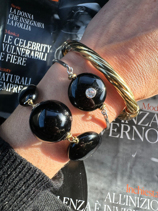 Bracciale rigido con onice