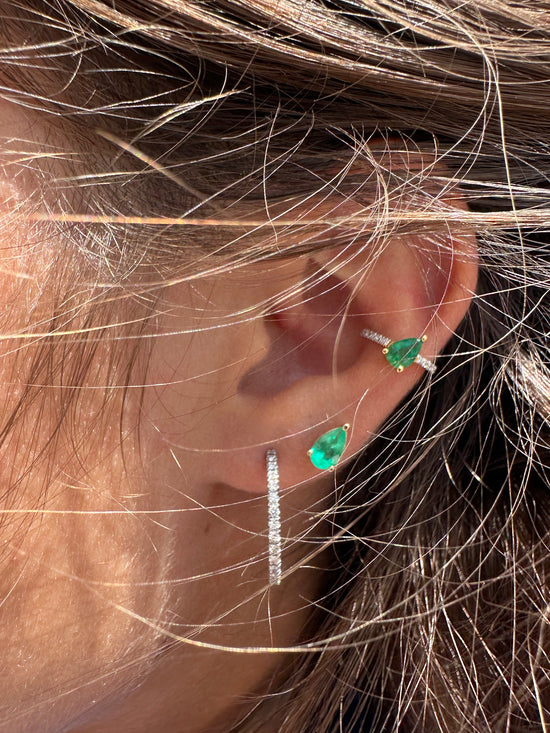 Ear cuff con diamantini