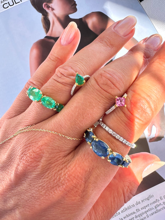 Ear cuff con diamantini