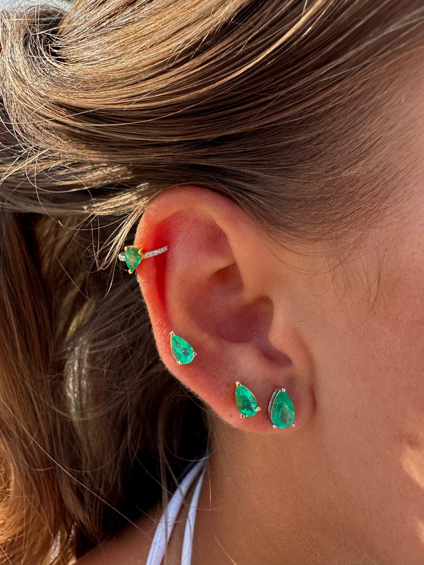 Ear cuff con diamantini