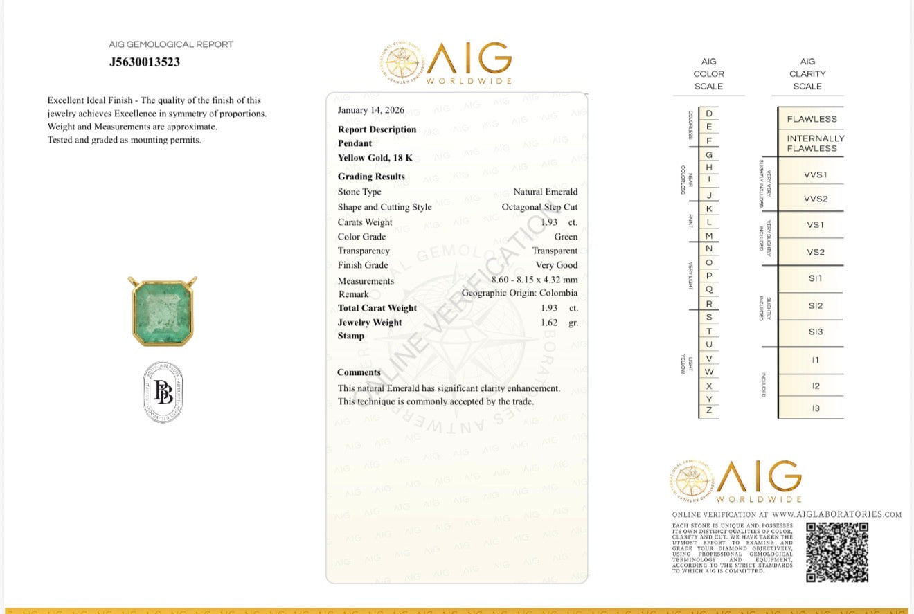 Изумрудная цепочка 1,93