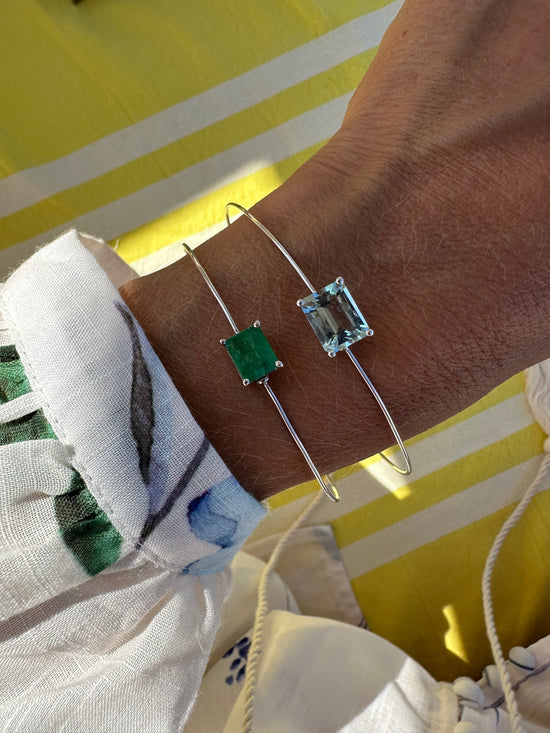 Bracciale con smeraldo 1.75