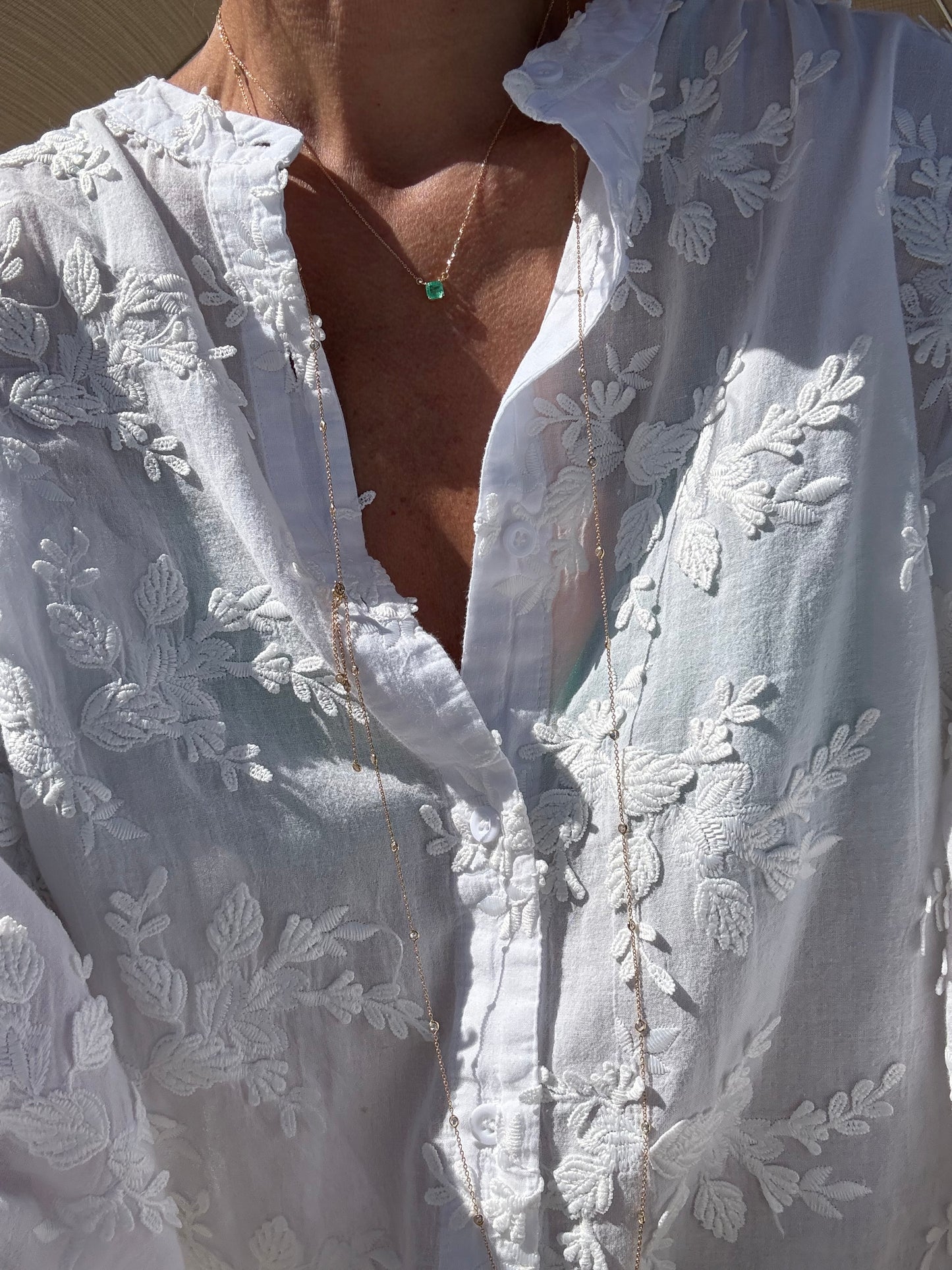 Catenina con smeraldo 1.10