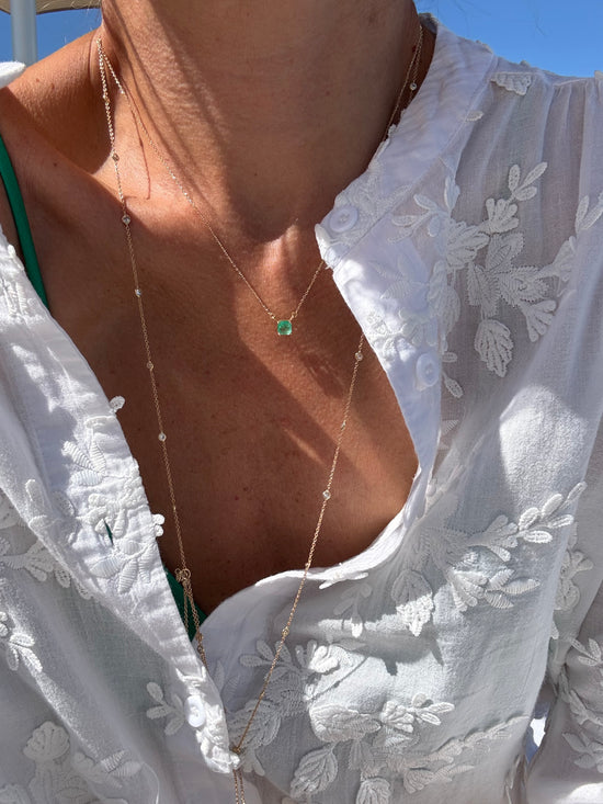 Catenina con smeraldo 1.10