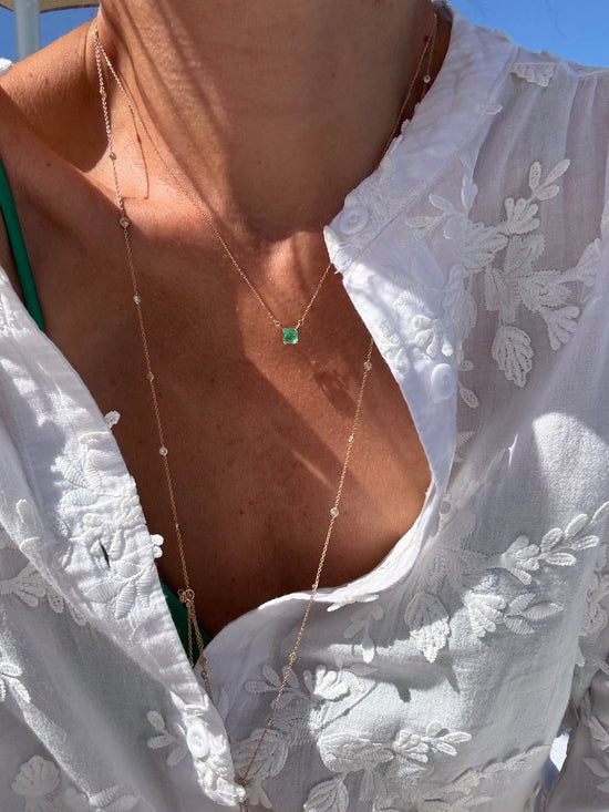 Catenina con smeraldo 1.10