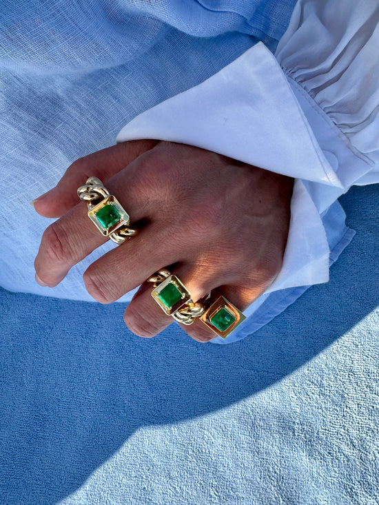 Groumette con smeraldo