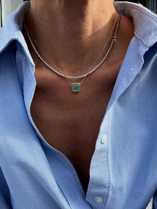 Catenina con smeraldo 4.20