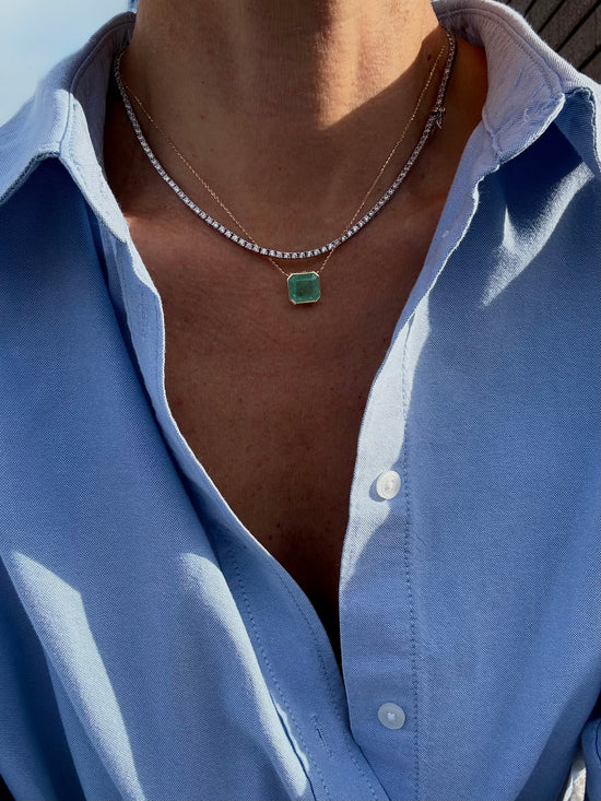 Catenina con smeraldo 4.20