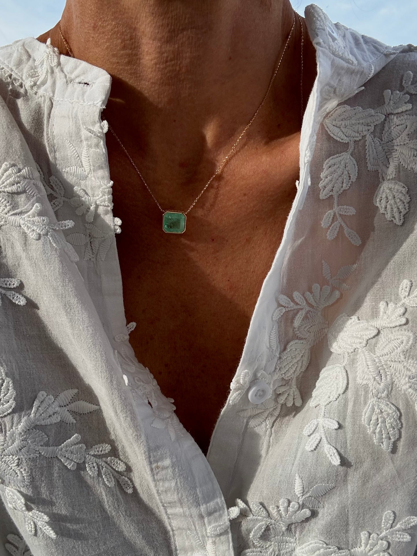 Catenina con smeraldo 4.20