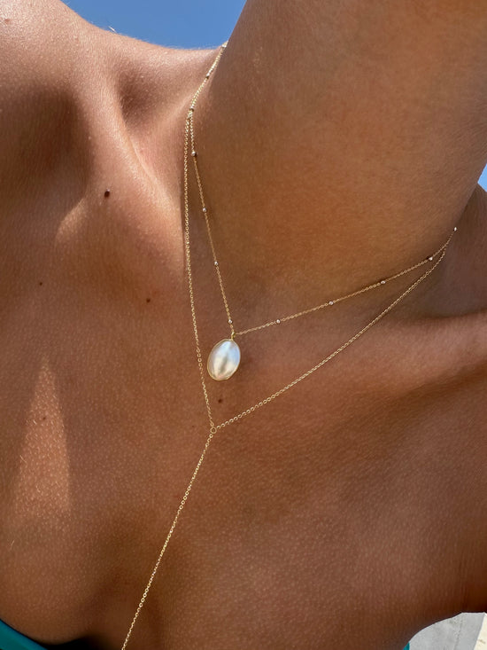 Collanina con perla mabe