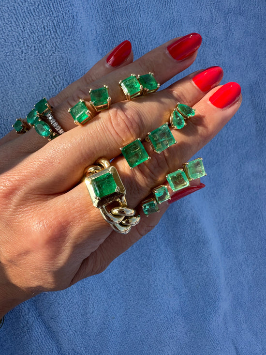 Orecchini smeraldo 2.98