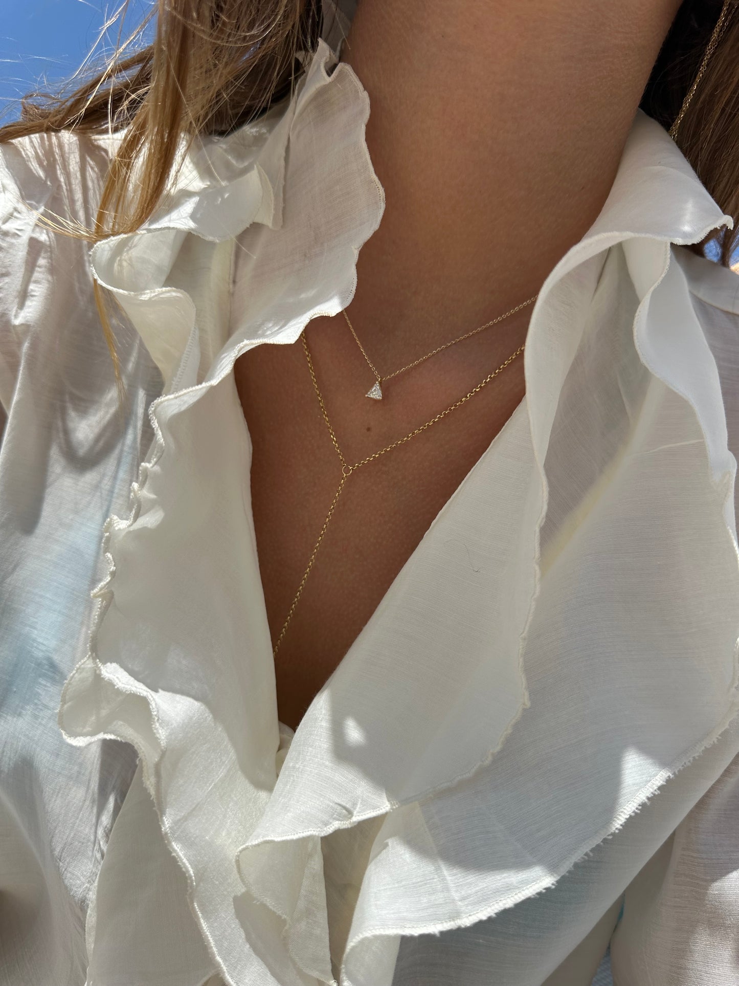 Catenina con trilliant 0.38