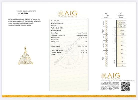 Catenina con trilliant 0.38
