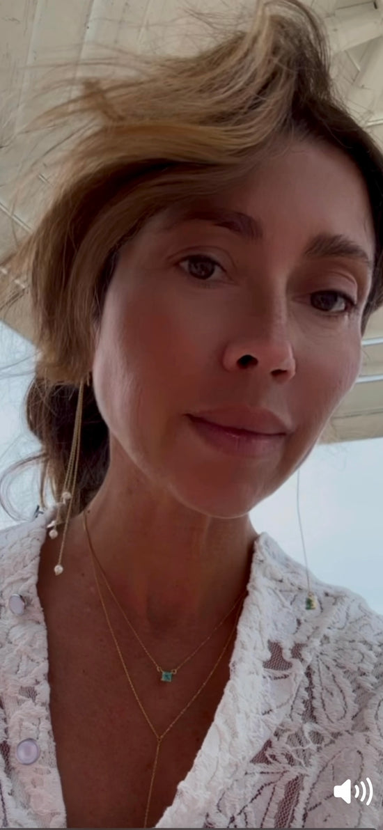 Mono orecchino con perle