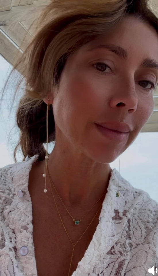 Mono orecchino con perle