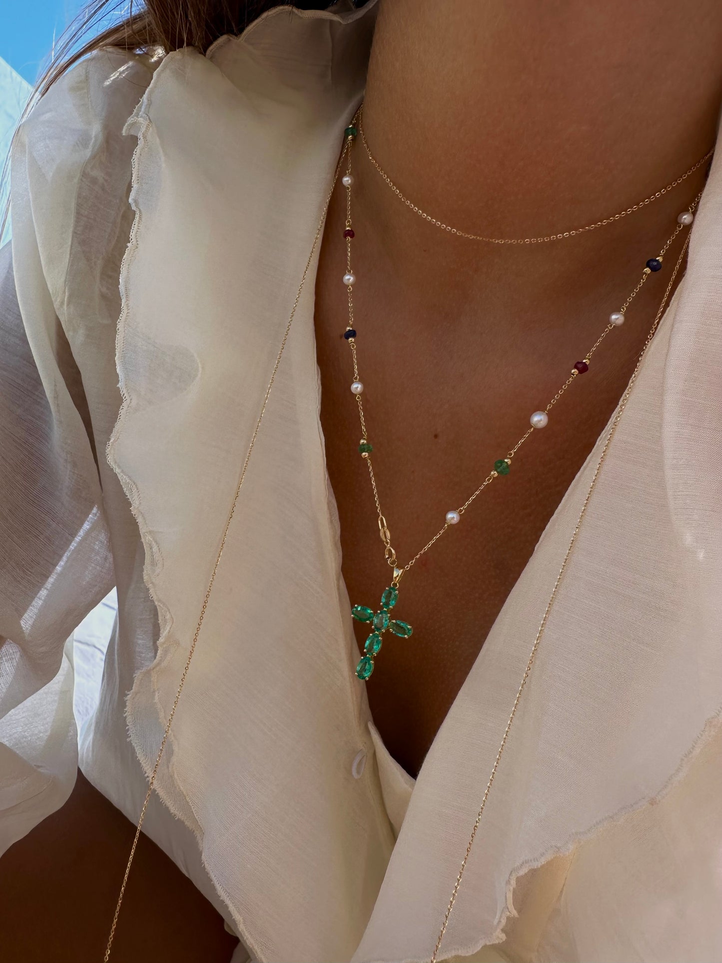 Collanina con pietre preziose