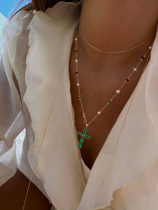 Collanina con pietre preziose