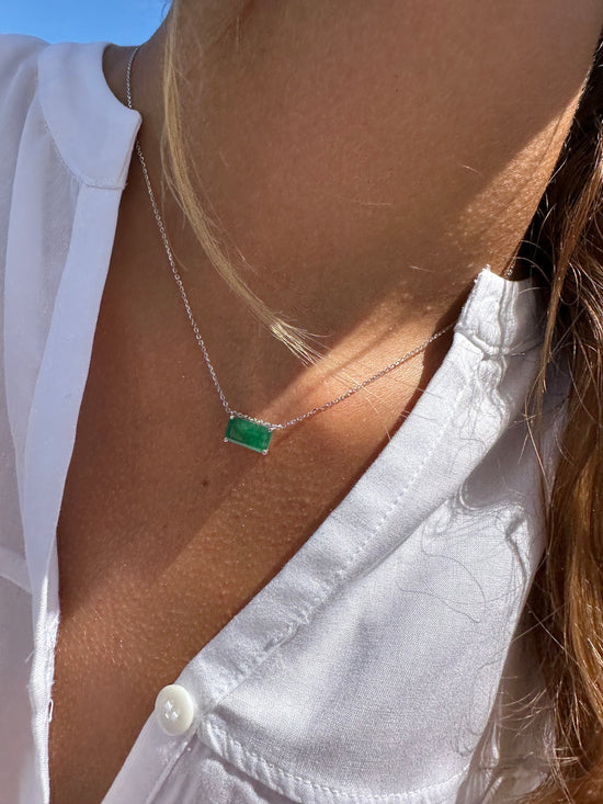 Catenina con smeraldo 1.86