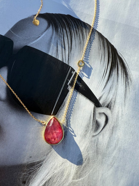 Collier con rubino e diamante