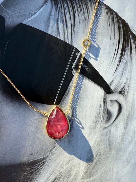 Collier con rubino e diamante