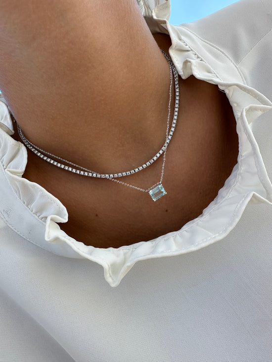 Catenina con acquamarina 2.10