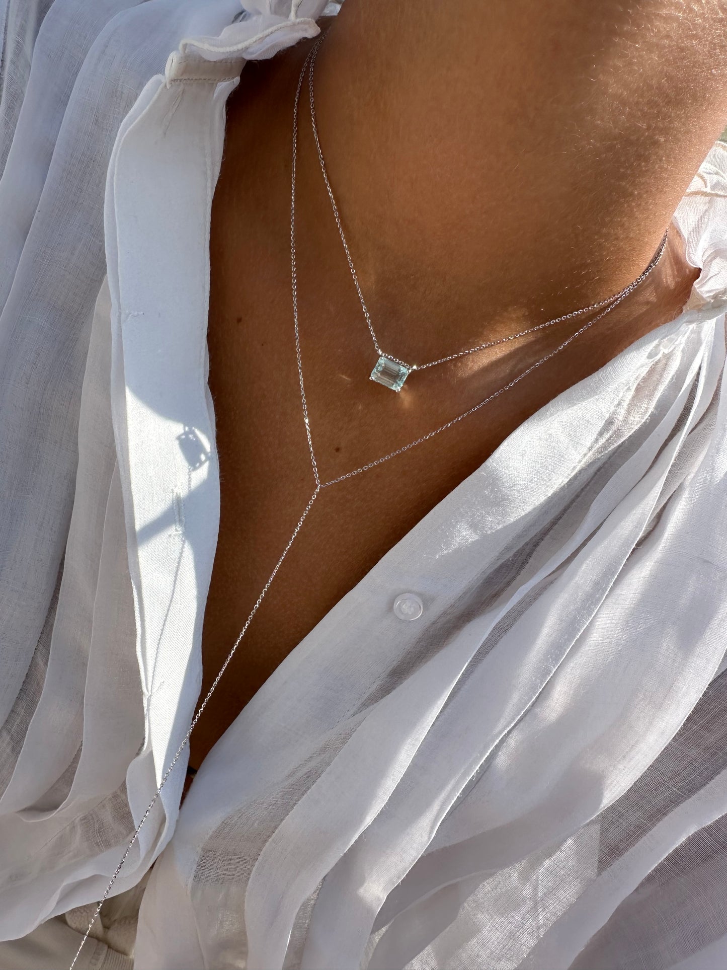 Catenina con acquamarina 2.10