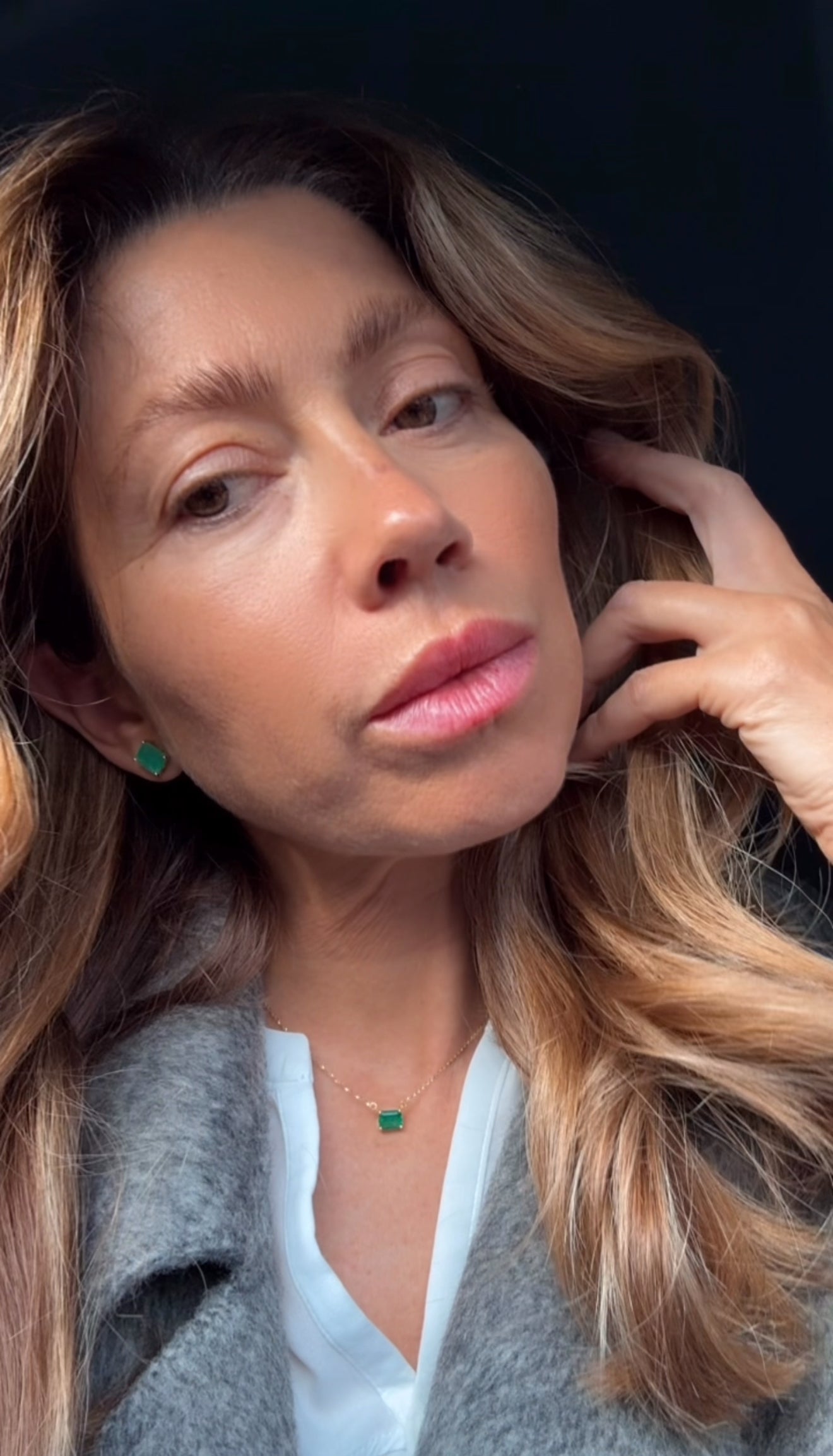 Orecchini con smeraldo 4.47