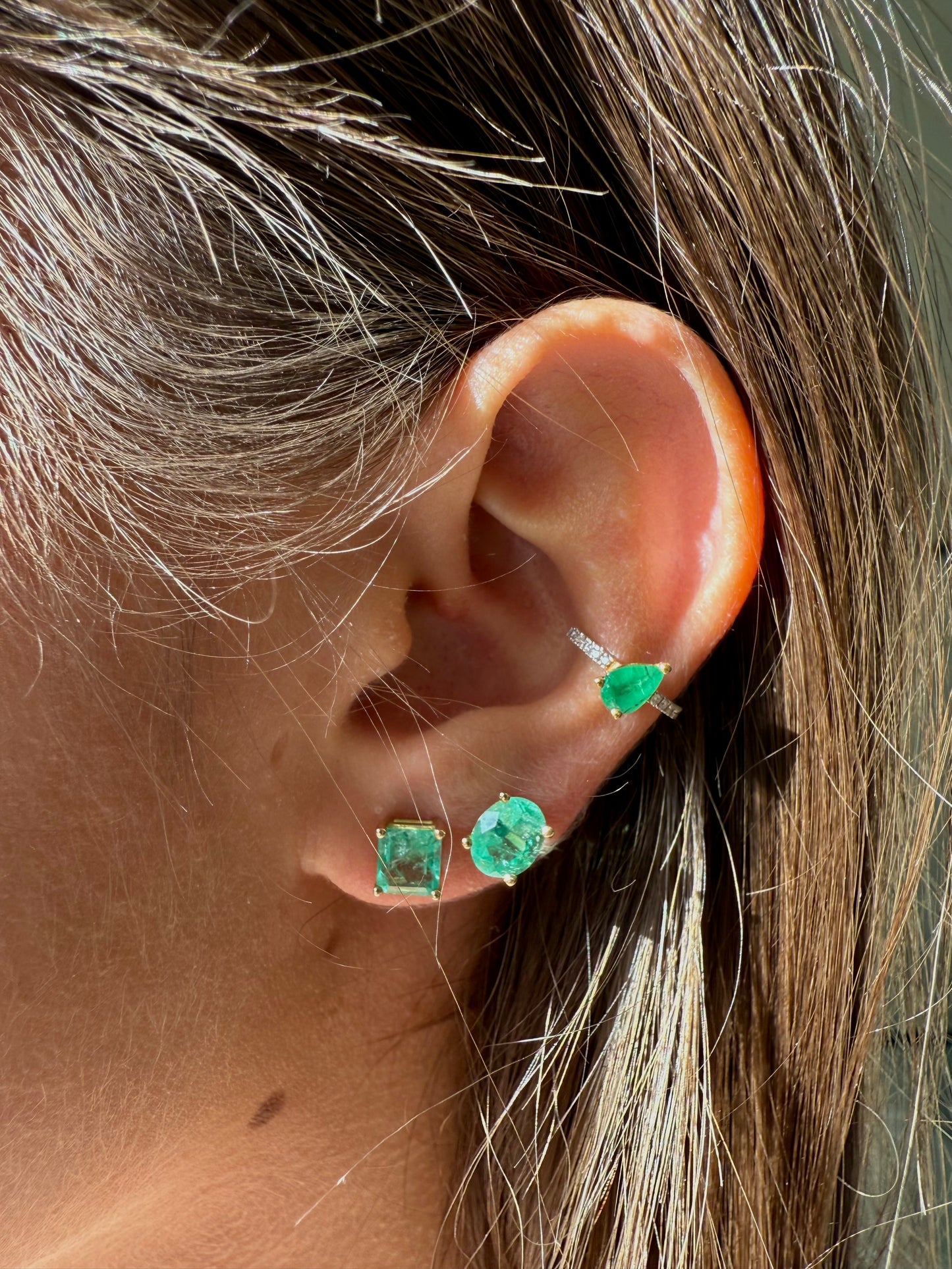 Orecchini con smeraldi 1.98