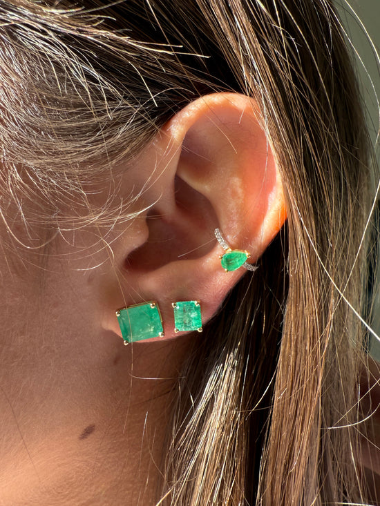 Orecchini con smeraldo 4.47
