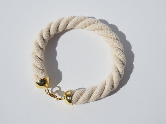 Bracciale di corda avorio